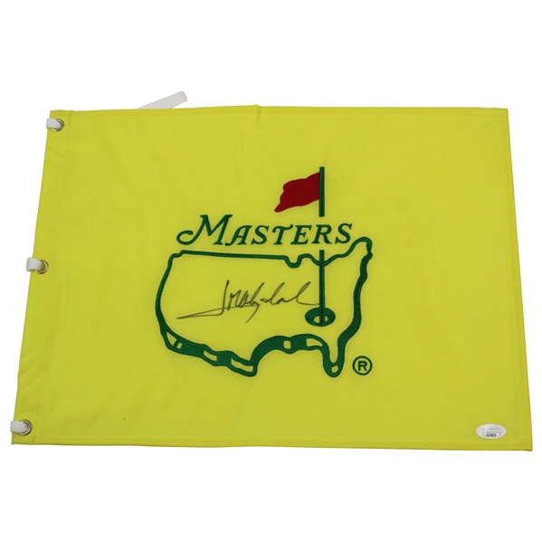 Jose Maria Olazabal Signed Undated Embroidered Masters Flag JSA #AI76830