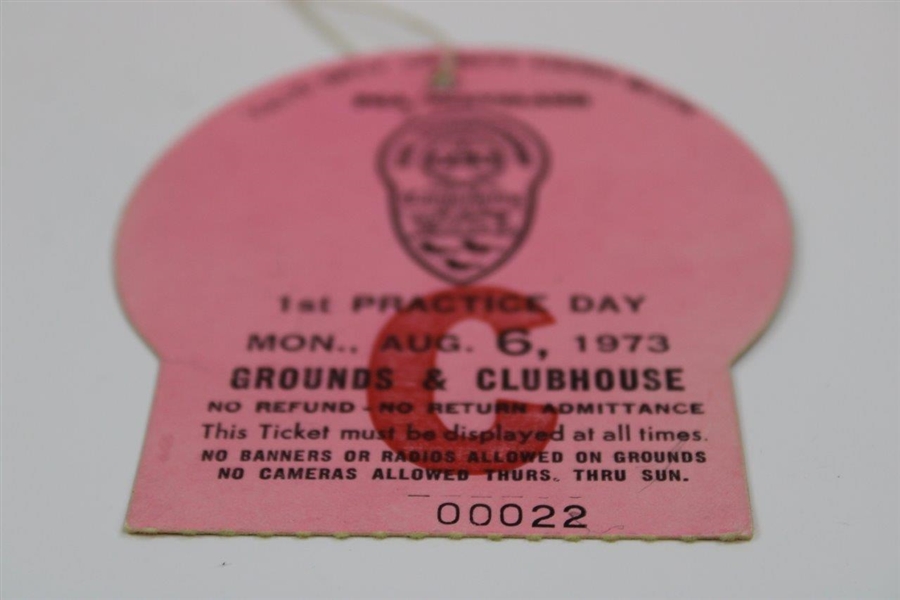 1973 PGA Championship at Canterbury Monday Ticket #00022