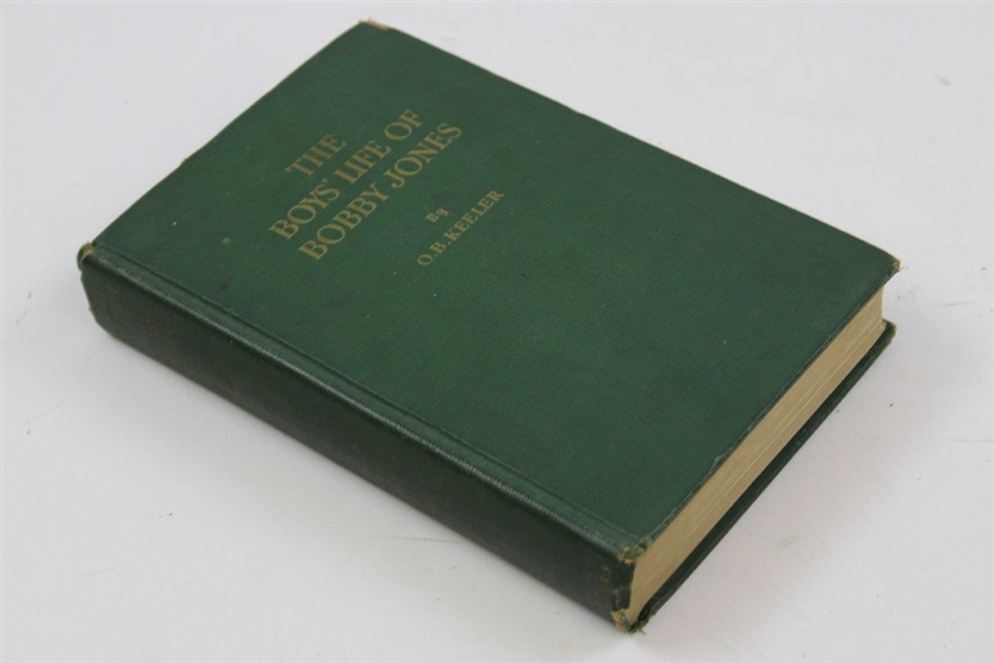 1931 'The Boys Life of Bobby Jones' First Edition Book by O.B. Keeler