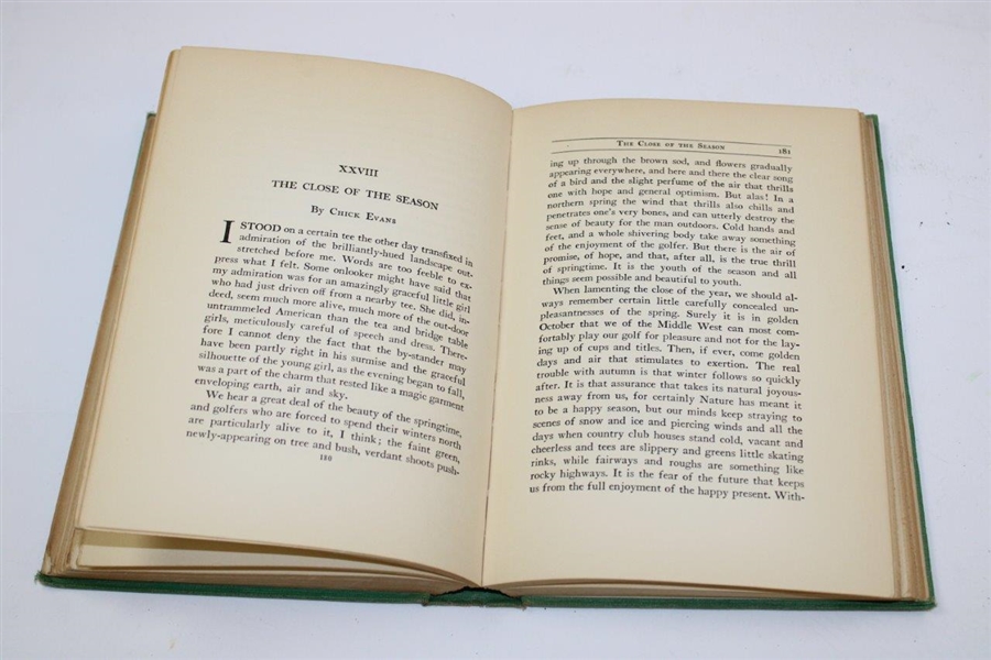 1929 'Ida Broke: The Humor & Philosophy of Golf' 1st Ed Book by Chick Evans & Barrie Payne