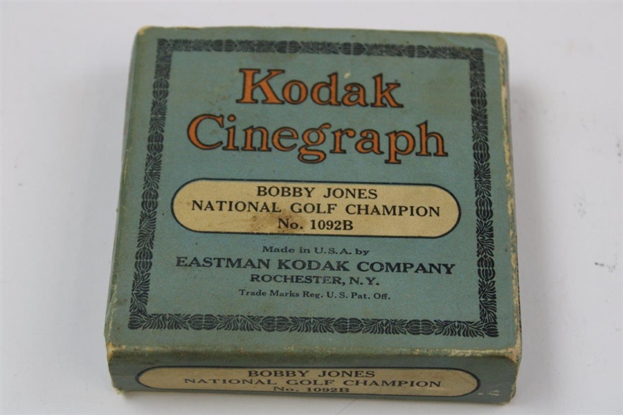 1929 Bobby Jones National Golf Champion Kodak Cinegraph 16mm Golf Film in Original Box