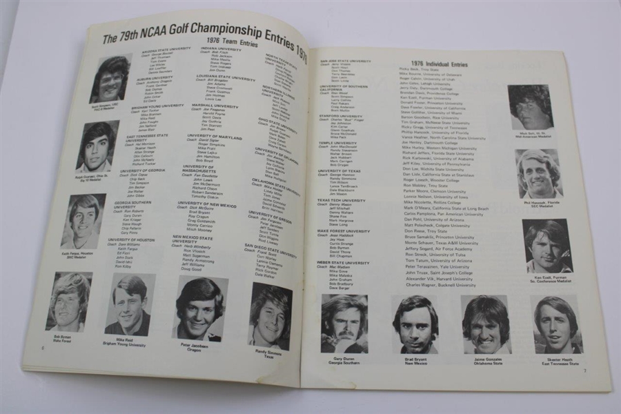 1974 & 1976 NCAA Golf Championship Official Programs