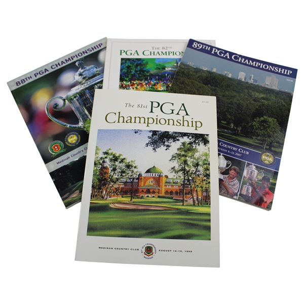 1999, 2000, 2006 & 2007 PGA Championship Official Programs
