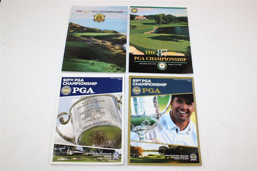1993-2013 PGA Championship Official Programs - 1993-98, 01, 03-05, 08-10, & 13