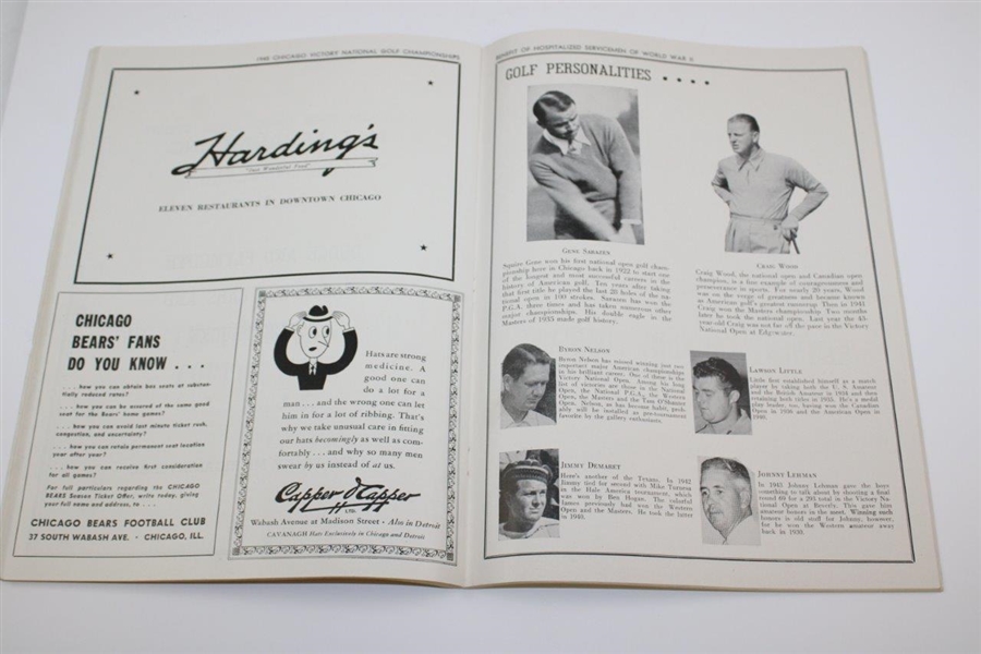 1945 Chicago Victory National Championship Program - Part of Byron's 11 in a Row!