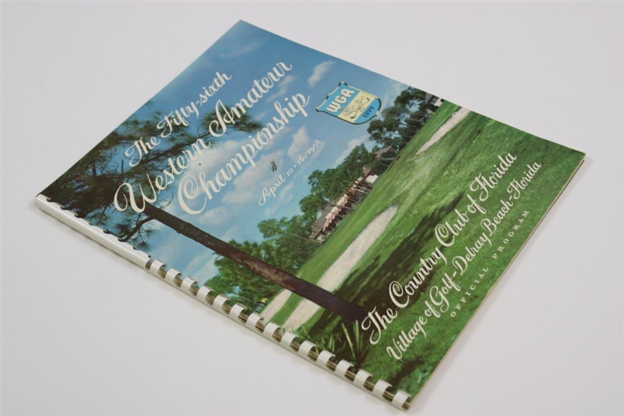 1958 Western Amateur Championship at The Country Club of Florida Official Program