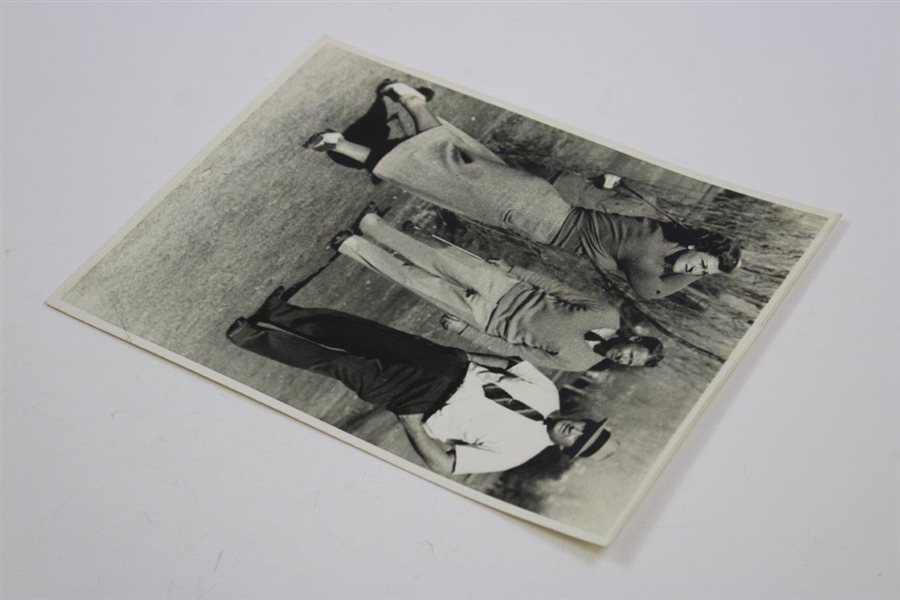 Babe Zaharias 1938 Finishing Her Swing Press Photo