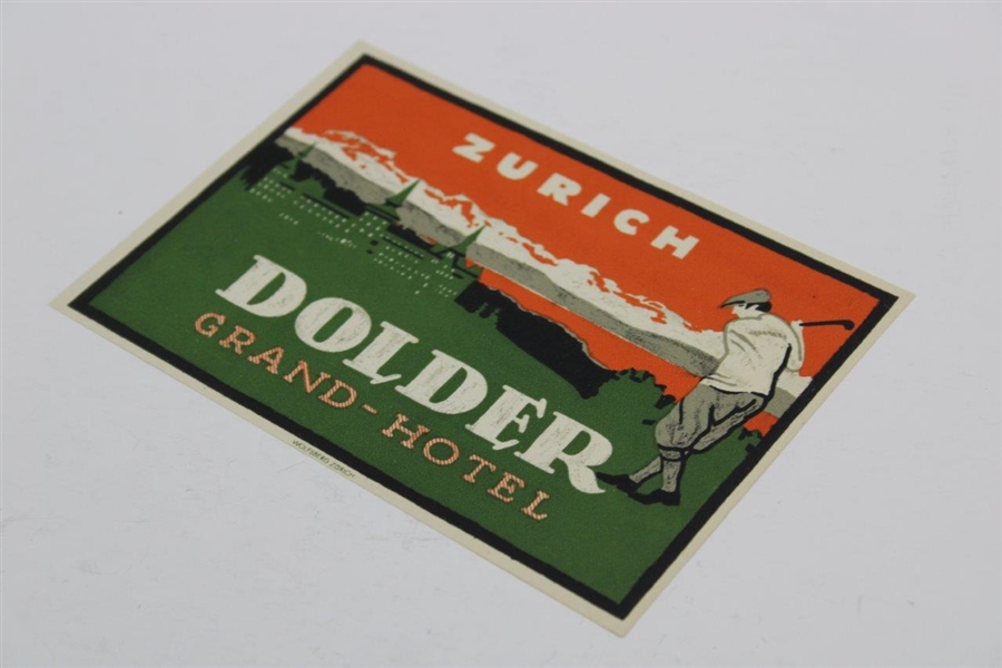 Zurich Dolder Grand-Hotel Luggage Label