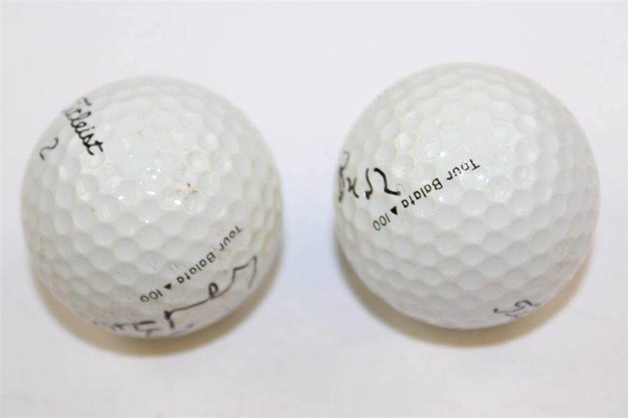 President George Bush & First Lady Barbara Bush Signed Golf Balls JSA ALOA