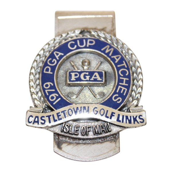 1979 PGA Cup Matches at Castletown Golf Links Sterling Silver Badge/Clip