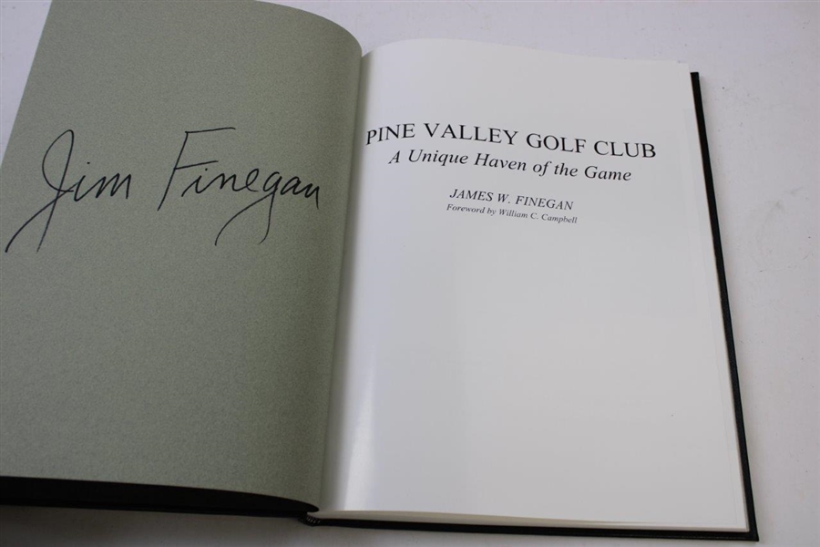2000 'Pine Valley Golf Club - A Unique Haven of the Game' 1st Ed Book by Finegan