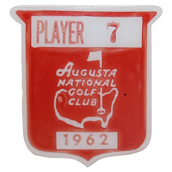 1962 Masters Tournament Contestant Badge #7 - Lloyd Mangrum
