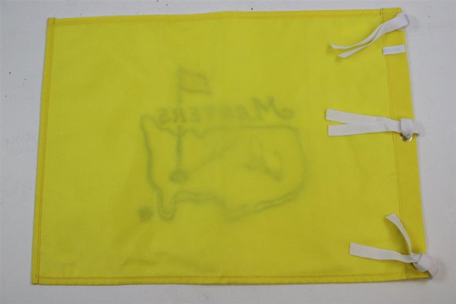Arnold Palmer & Jack Nicklaus Signed Undated Masters Embroidered Flag JSA #Y79348
