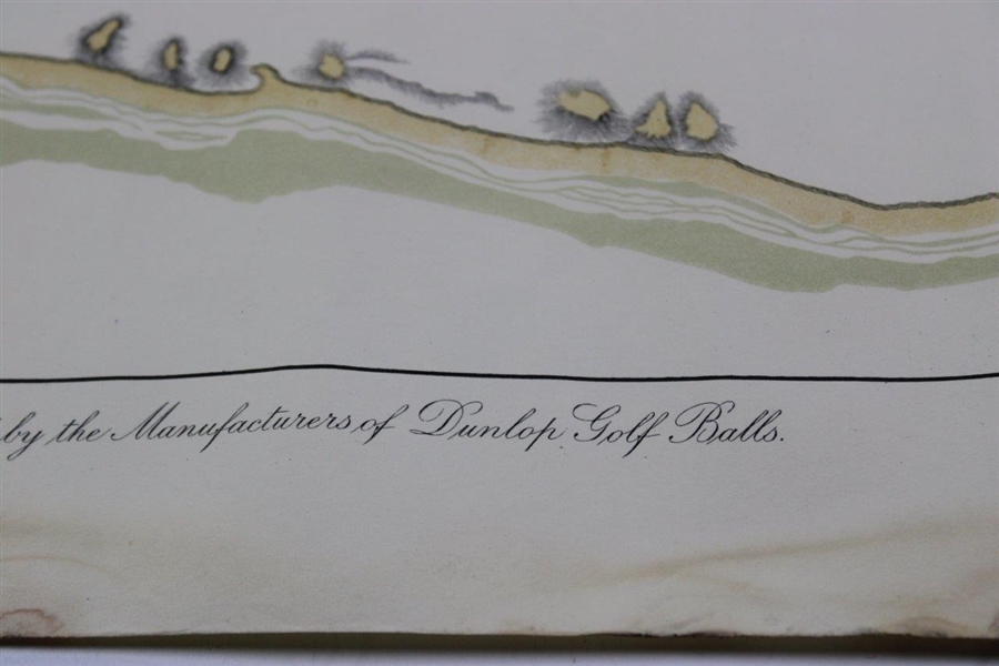 Original 1924 The Old Course St. Andrews Aerial Map Surveyed & Depicted by MacKenzie