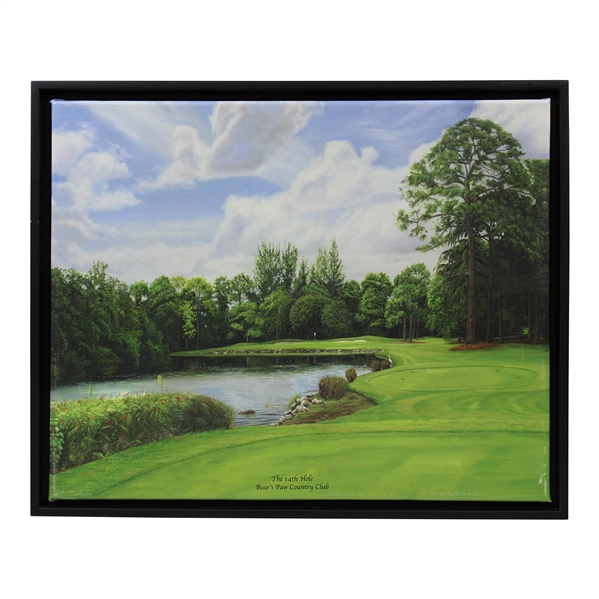 The 14th Hole' Bear's Paw Country Club Patrick Careny Canvas Print - Framed