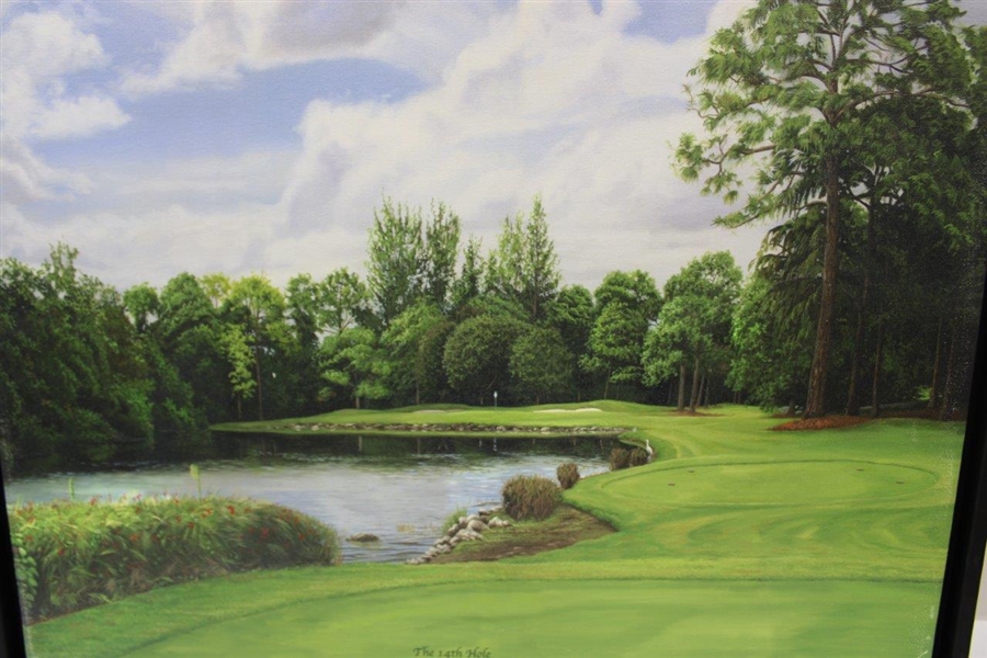 The 14th Hole' Bear's Paw Country Club Patrick Careny Canvas Print - Framed