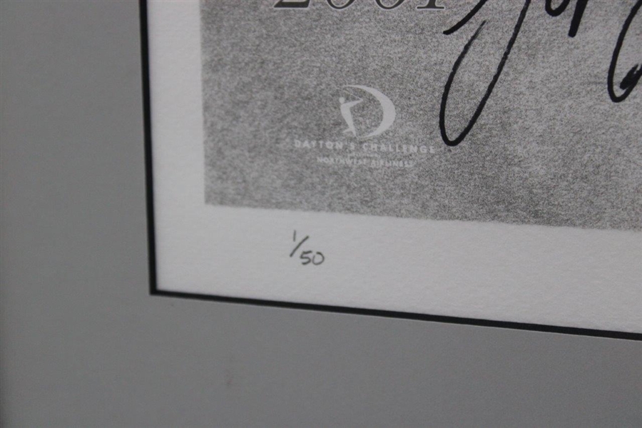 Sergio Garcia Signed 2001 Limited Edition 1/50 Timber Lodge Steakhouse Framed Drawing JSA ALOA