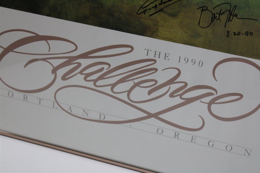 Palmer, Strange, Norman & Jacobsen Signed Bart Forbes Skins Poster - Framed JSA ALOA