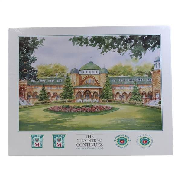 1990 US Open 'The Tradition Continues' Medinah Country Club Poster