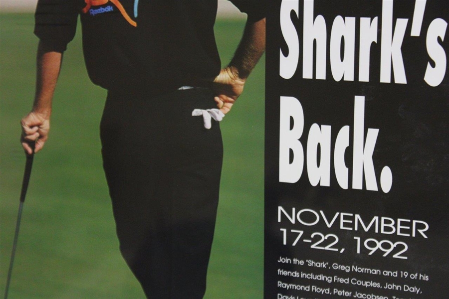 1992 Franklin Funds Shark Shootout at Sherwood Country Club Poster - November