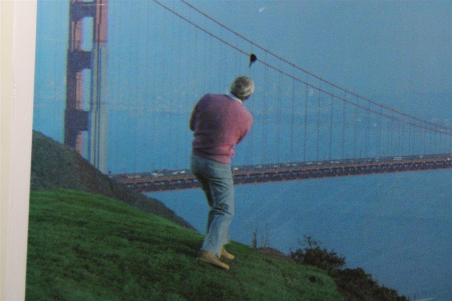 Arnie at Golden Gate Bridge Lanier Voice Products Advertisement Poster