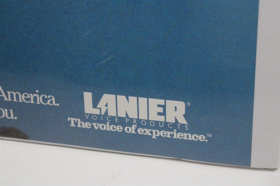 Arnie at Golden Gate Bridge Lanier Voice Products Advertisement Poster