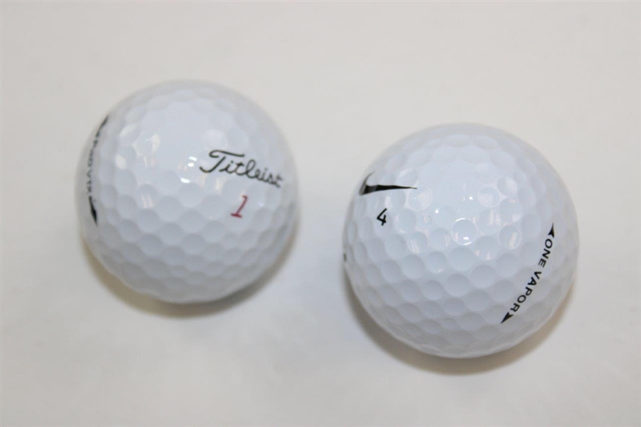 Two (2) Ryo Ishikawa Signed Golf Balls JSA ALOA