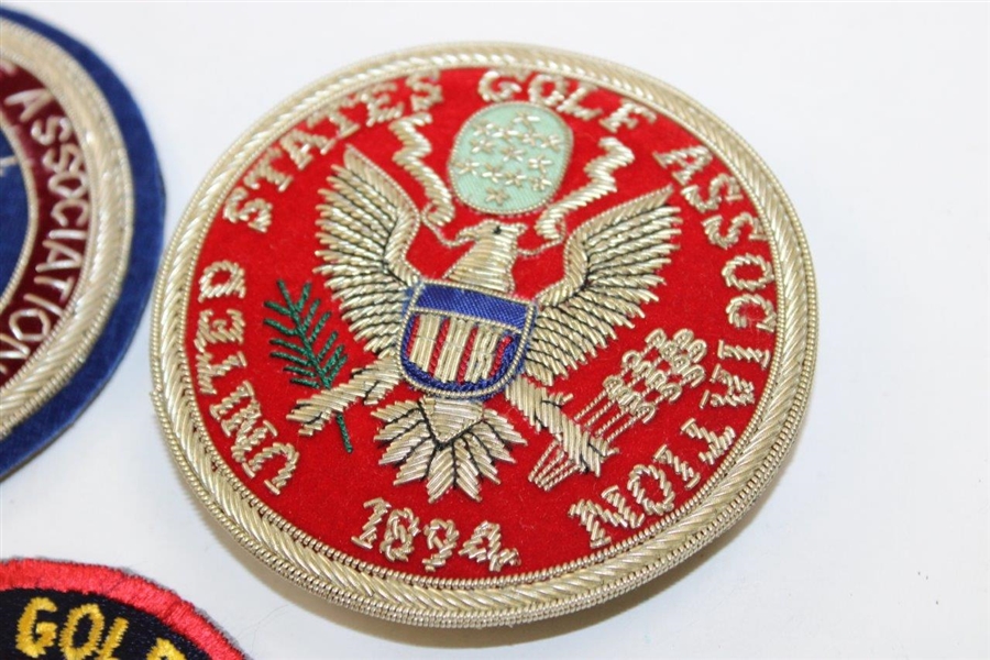 Three (3) United States Golf Association USGA Crests