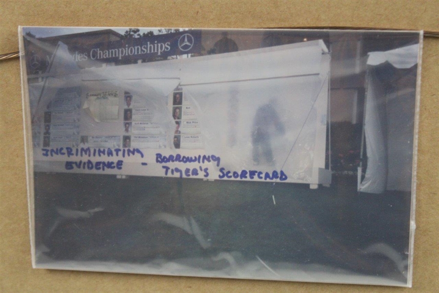 Runner Up Tiger Woods' 1998 Mercedes Championships Official Scoreboard Presentation - Framed
