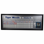 Runner Up Tiger Woods 1998 Mercedes Championships Official Scoreboard Presentation - Framed