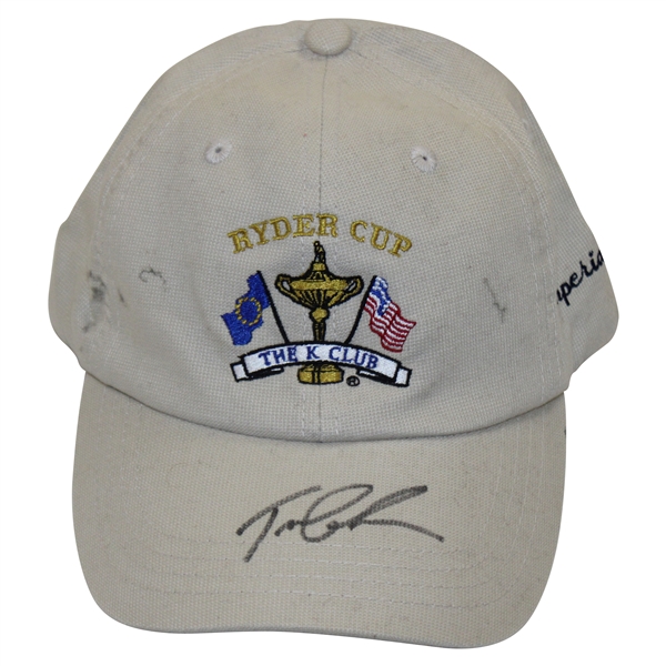 Captain Tom Lehman Signed 2006 Ryder Cup at The K Club Hat JSA ALOA