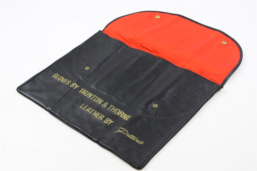 Peter Butler's 1971 Ryder Cup Team Gifted Leather Gloves Bag/Case by Pittard's