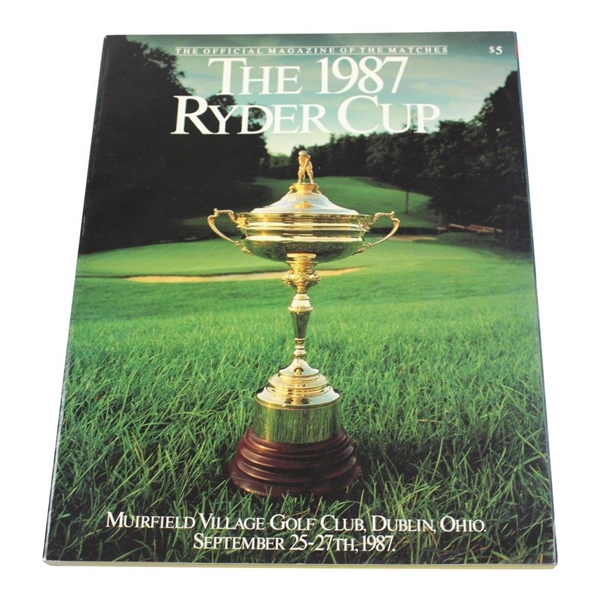 1985, 1987 & 1989 Ryder Cup Programs - The Belfry, Muirfield Village & The Befry