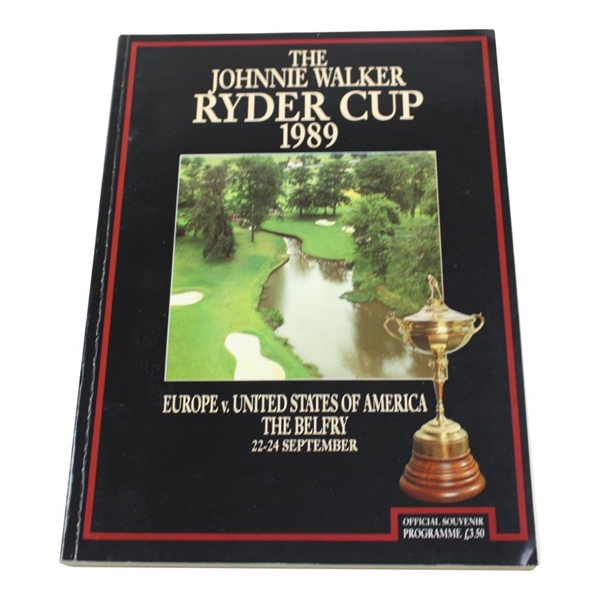 1985, 1987 & 1989 Ryder Cup Programs - The Belfry, Muirfield Village & The Befry