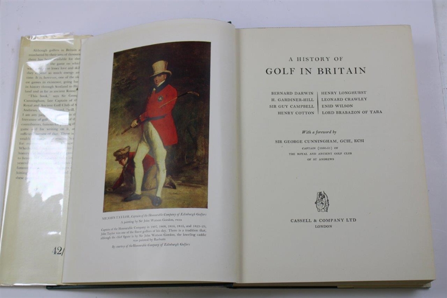 1952 'A History Of Golf In Britian' First Edition Book