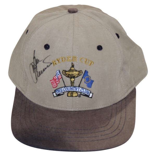 Captain Ben Crenshaw Signed 1999 Ryder Cup at The Country Club (Brookline) Hat JSA ALOA