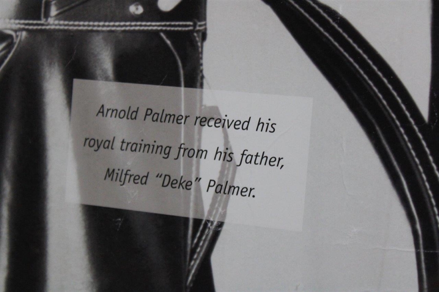 Arnold Palmer Signed PGA Poster with Dad Deke - Framed JSA ALOA