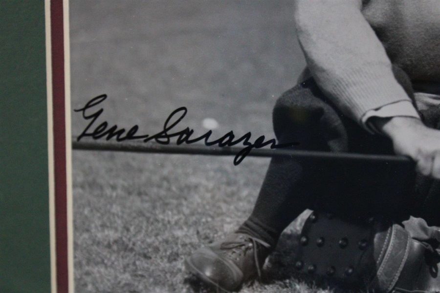 Gene Sarazen Signed Photo With 1935 Masters Champion Nameplate - Framed JSA ALOA