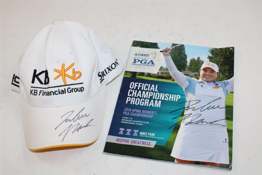 Inbee Park's 2015 Women's PGA Duplicate Worn Shirt, Hat, Glove & Golf Balls - Signed JSA ALOA