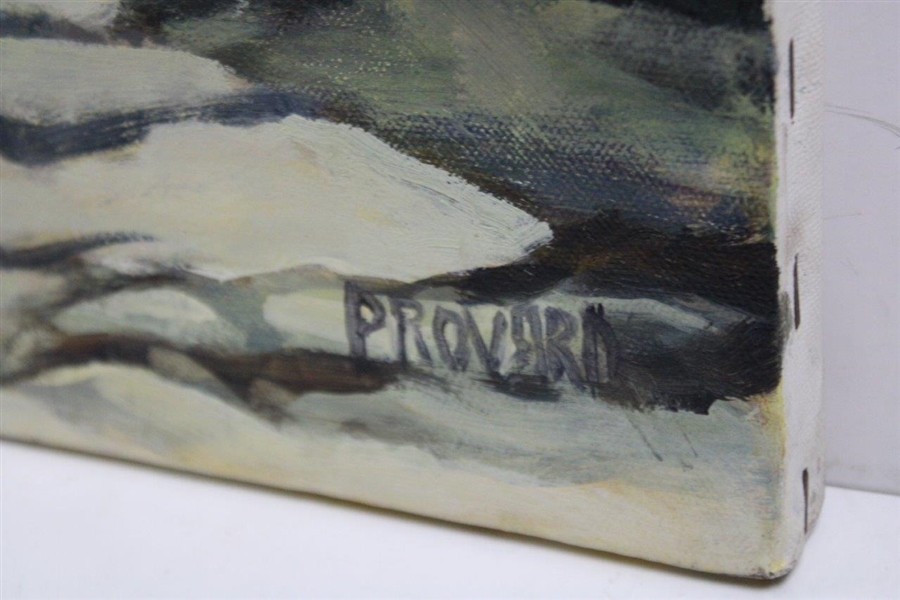 Original Arnold Palmer Claret Jug Farewell Acrylic on Canvas Painting By Artist Provard