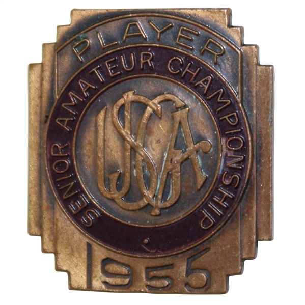 1955 USGA Senior Amateur Championship Contestant Badge