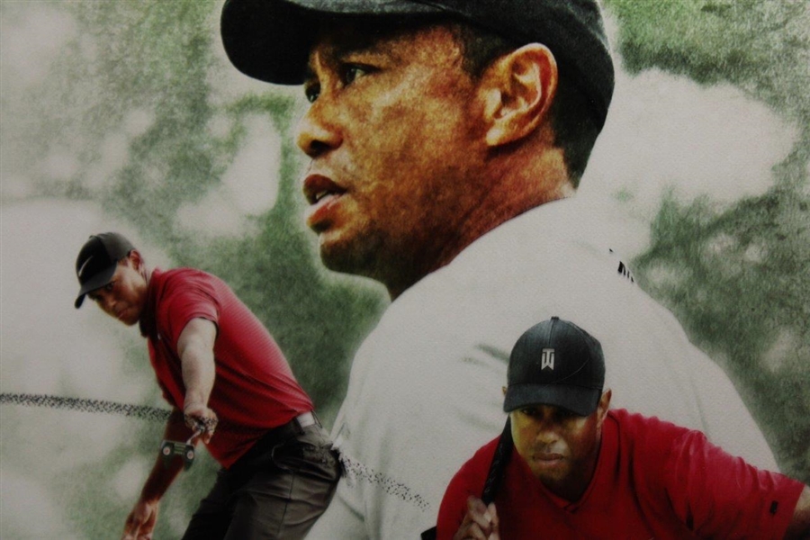 Tiger Woods Signed TGR Ventures 'The Show' Framed Collage Upper Deck #BAM14144 - Huge Signature!