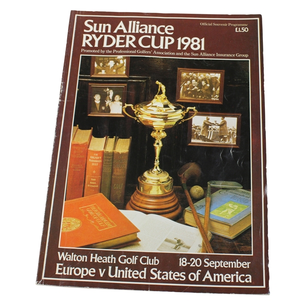 Team Europe & Team USA Signed 1981 Ryder Cup At Walton Heath GC Program JSA ALOA