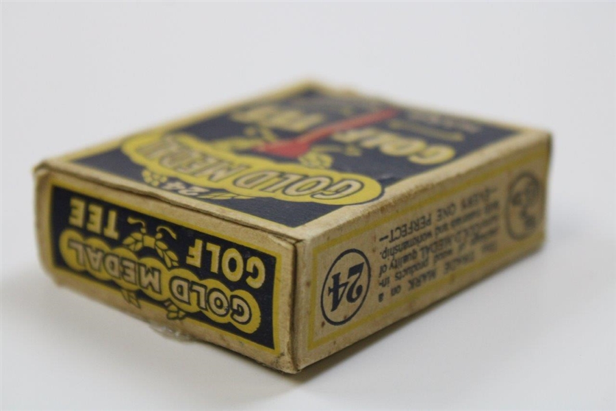 'Gold Medal' Hard Wood Golf Tees (5) in Original Box