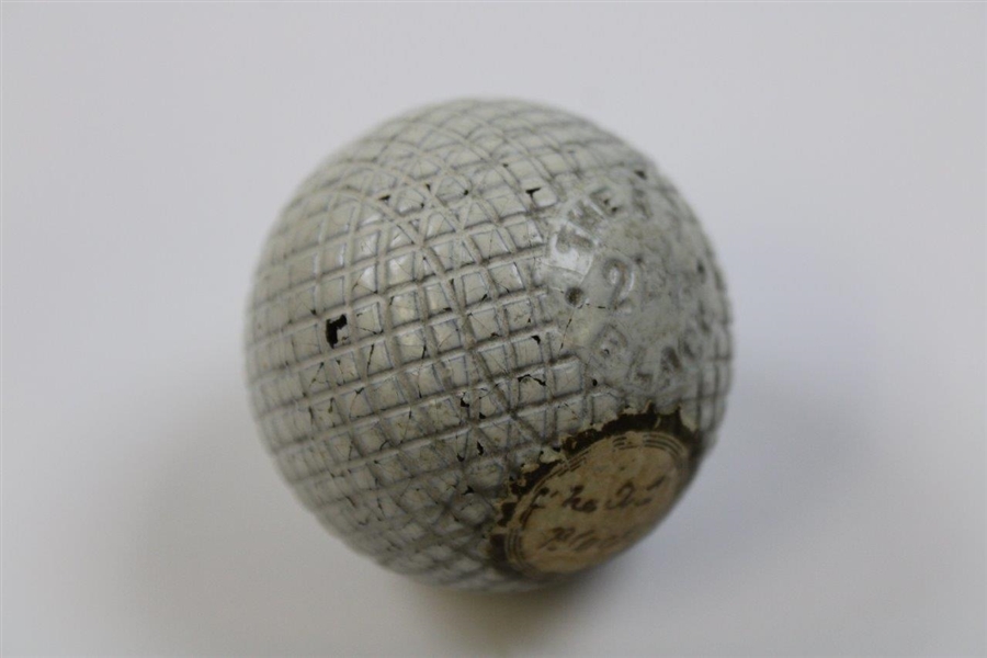 Circa 1895 A-1 Black Mesh Golf Ball from Harry B. Wood/Hardison Collection - Excellent Condition