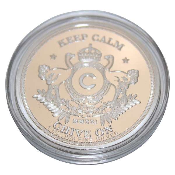 John Patrick Daly Silver 'Keep Calm Chive On' Commemorative Coin w/Box