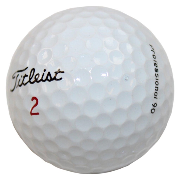 Tiger Woods' Personal Titleist Professional 90 Golf Ball with Box