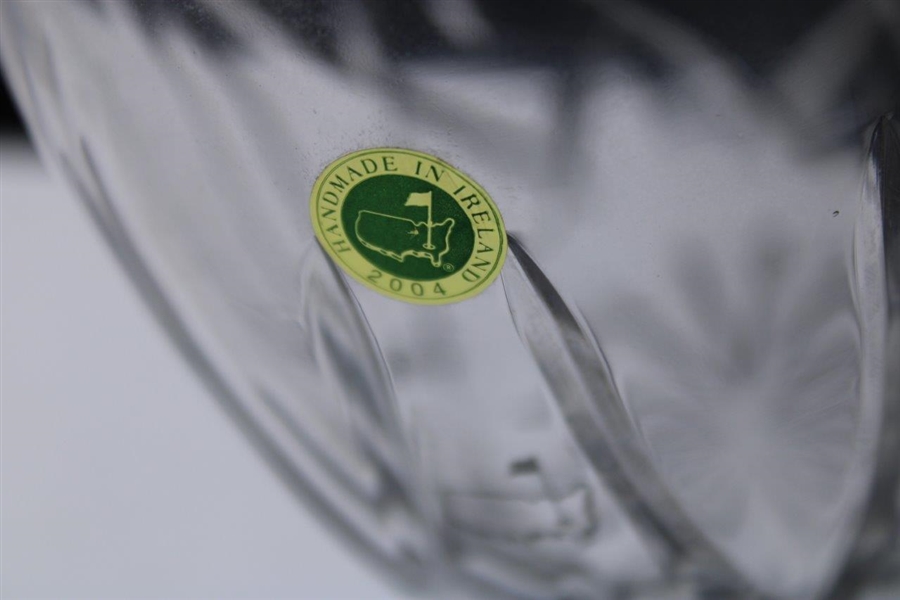 Augusta National Golf Club Large 2004 Glass Masters Logo Decanter - Handmade in Ireland