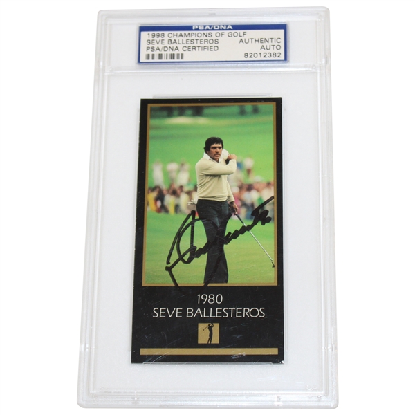 Seve Ballesteros Signed Masters Collection 1998 Champions of Golf Card PSA/DNA #82012382