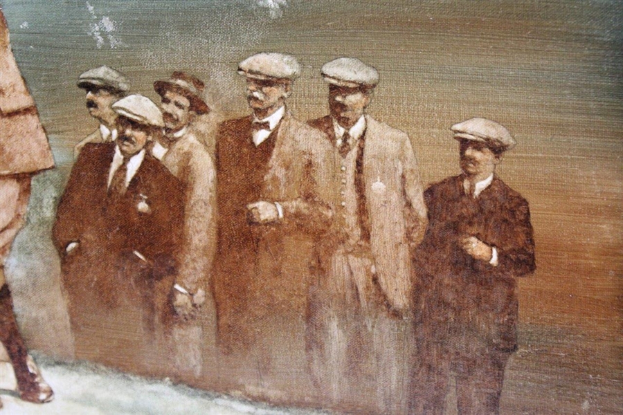 Original Harry Vardon & Ted Ray in 1898 Open Oil Painting 'Vardon & Ray' By Artist Robert Fletcher